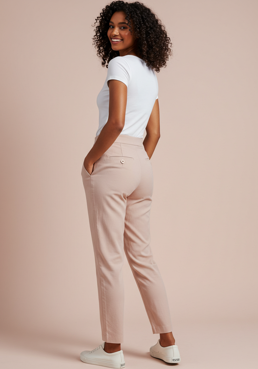 Women's Casual Brown Pants Set