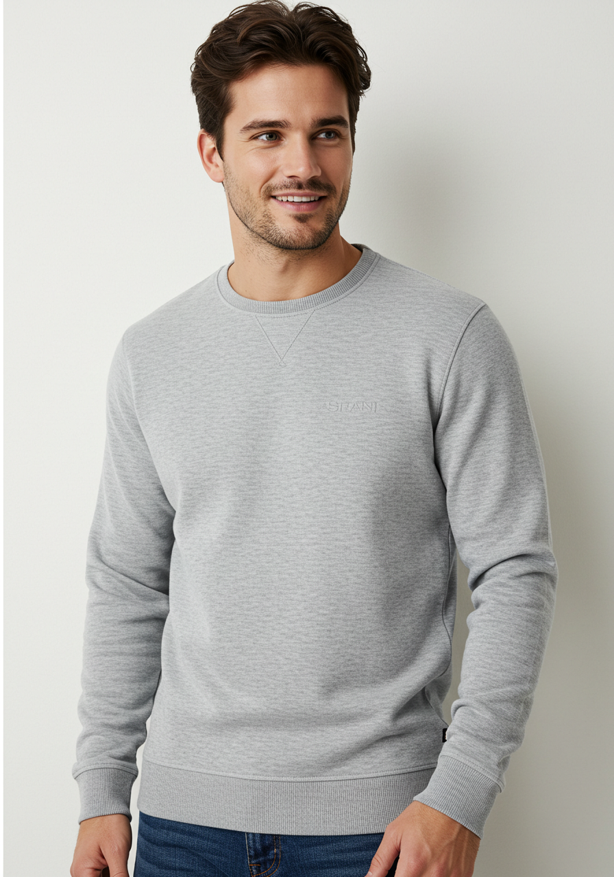 Men's Grey Casual Sweatshirt  
